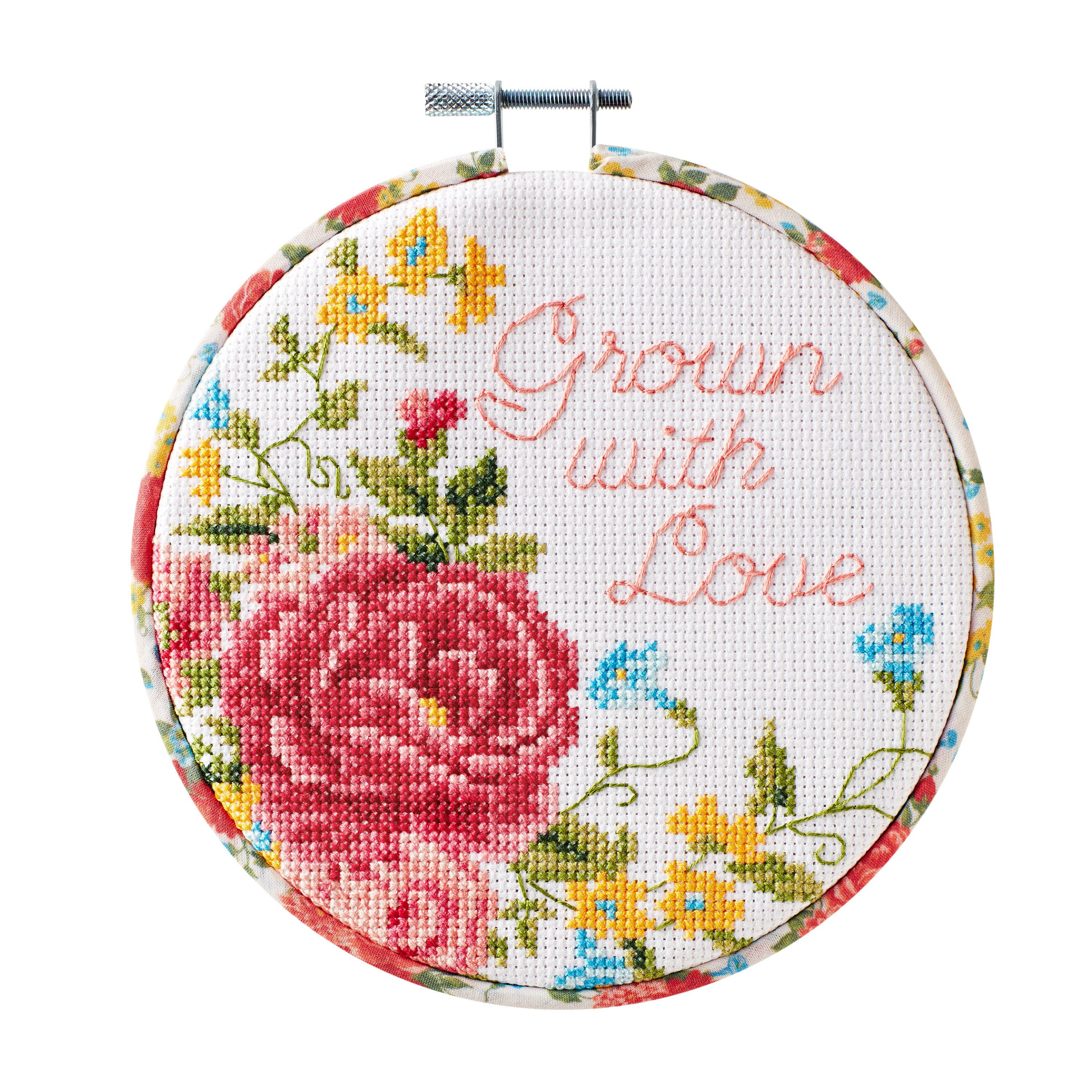 The Pioneer Woman Sweet Rose Cross Stitch Kit 